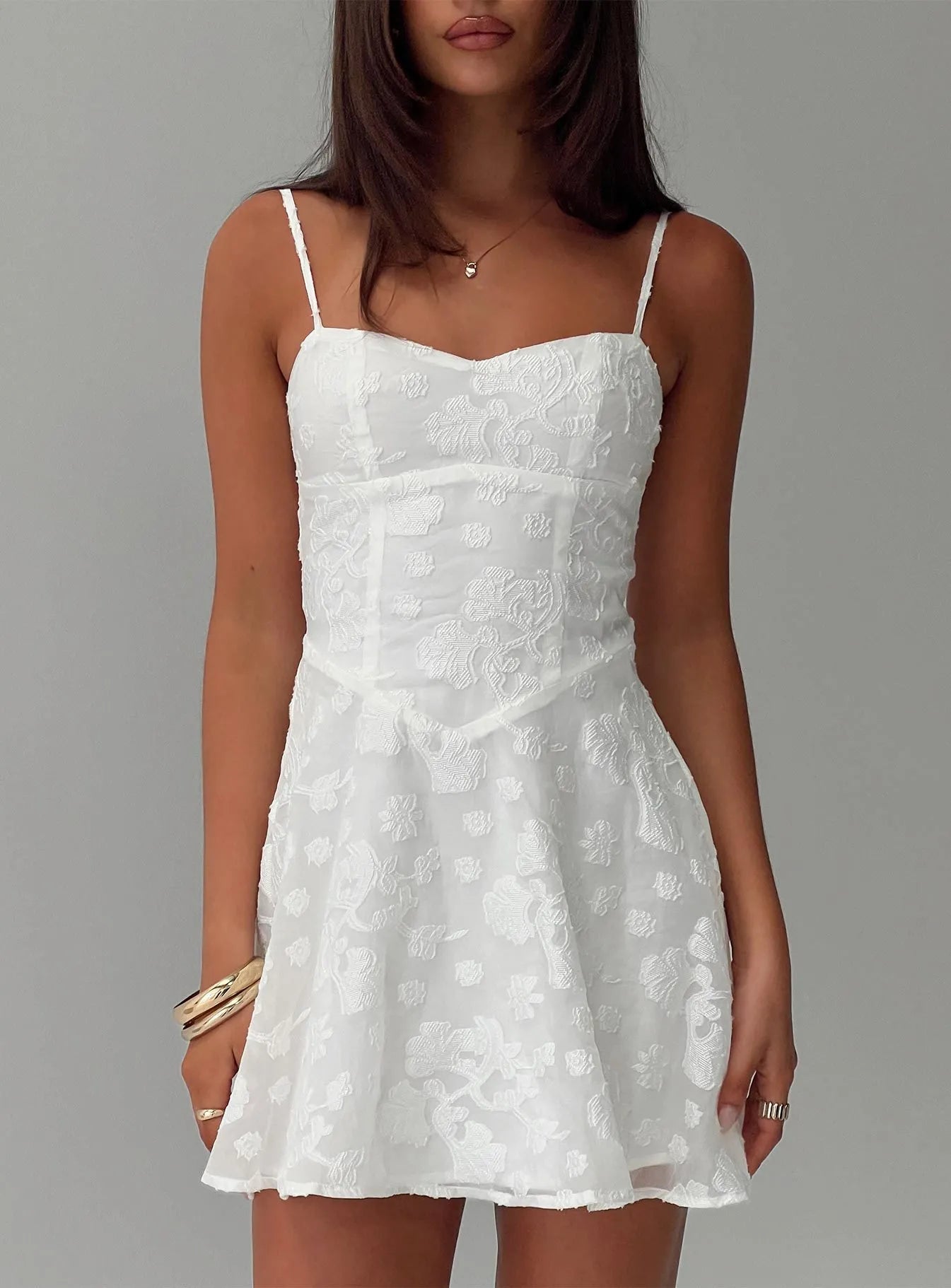 Sweetheart Lace Mini Dress