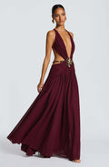 Valentina Cut-Out Halter Maxi Dress