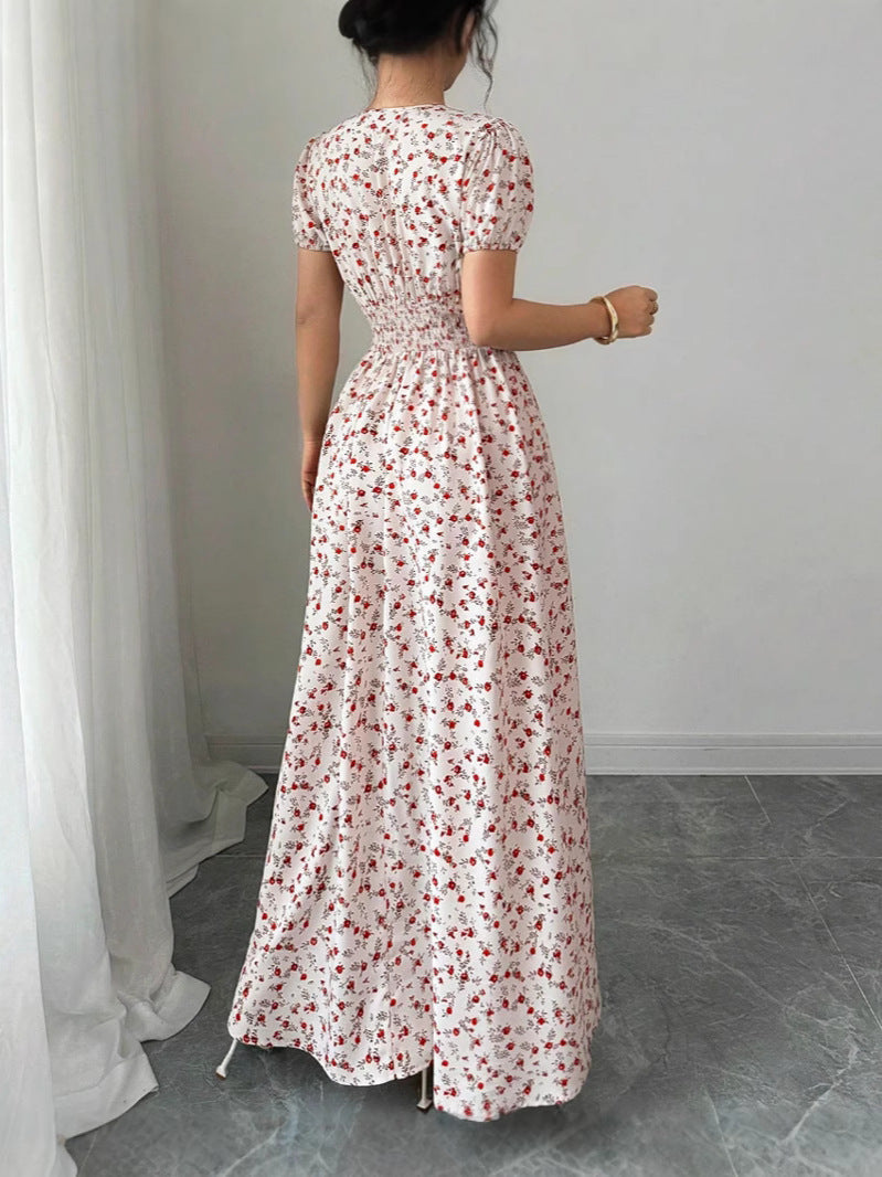 Rosalie Floral Maxi Dress - Pink
