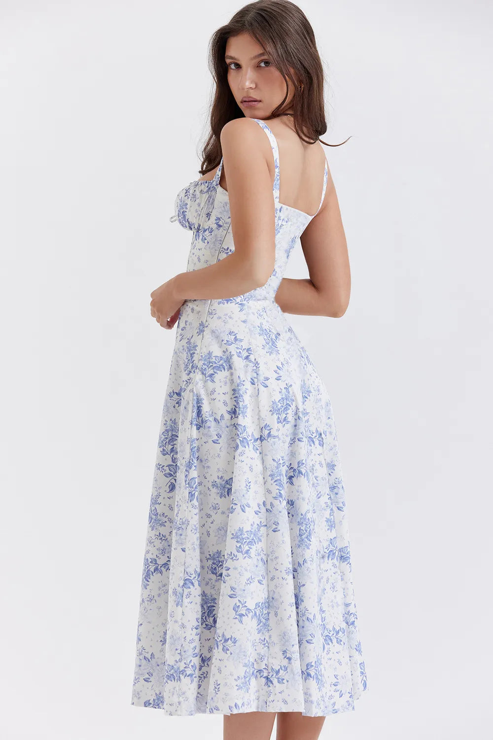 Bluebell Romance Floral Midi Dress