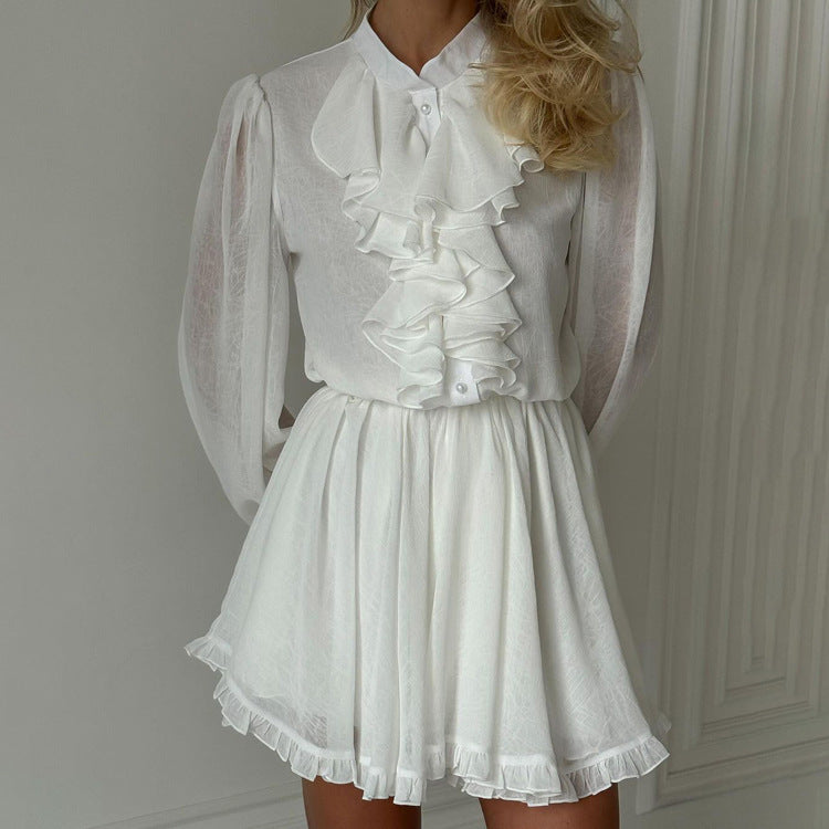 �lodie Ruffle Mini Dress