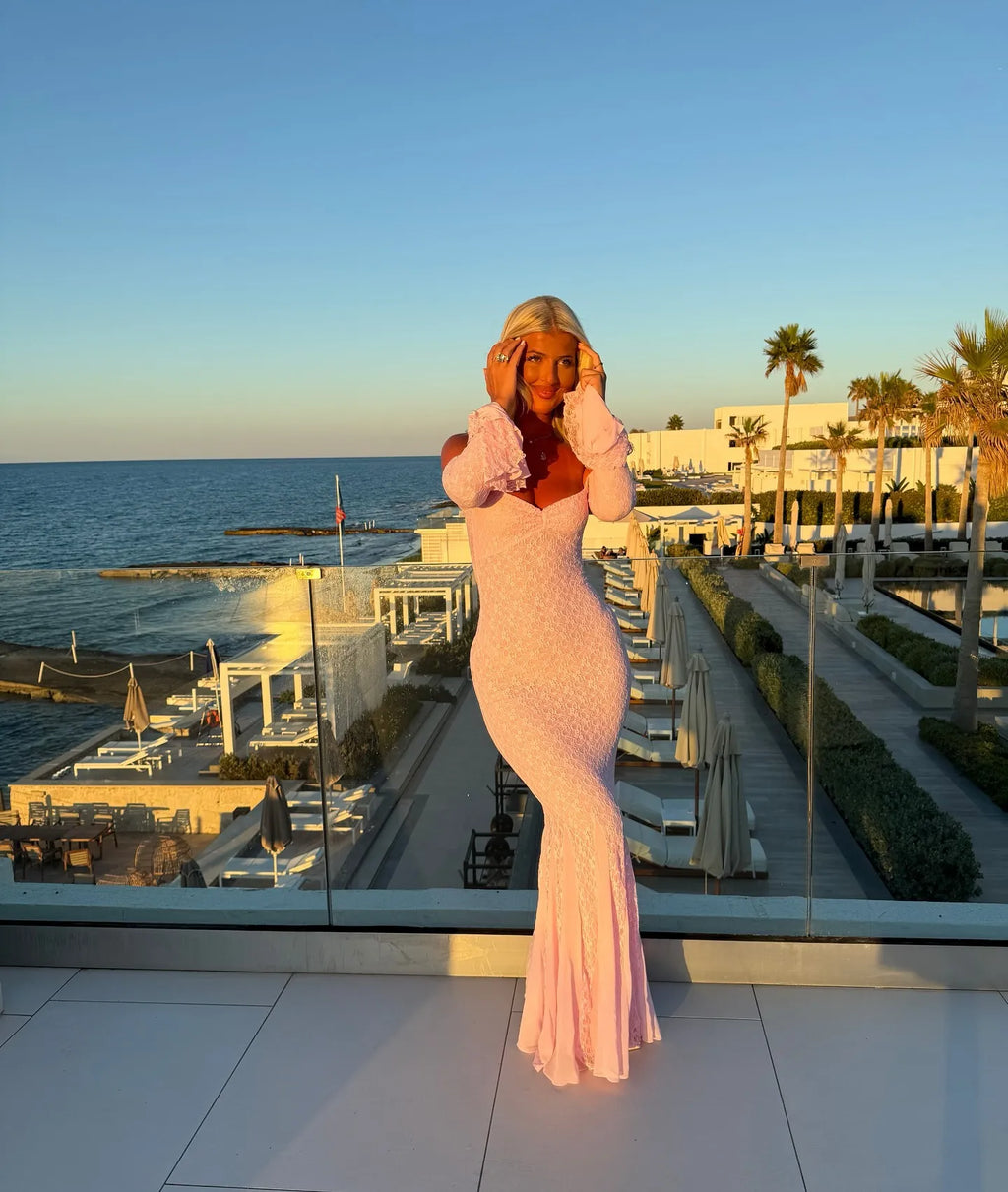 Rosalie Off-Shoulder Lace Mermaid Maxi Dress