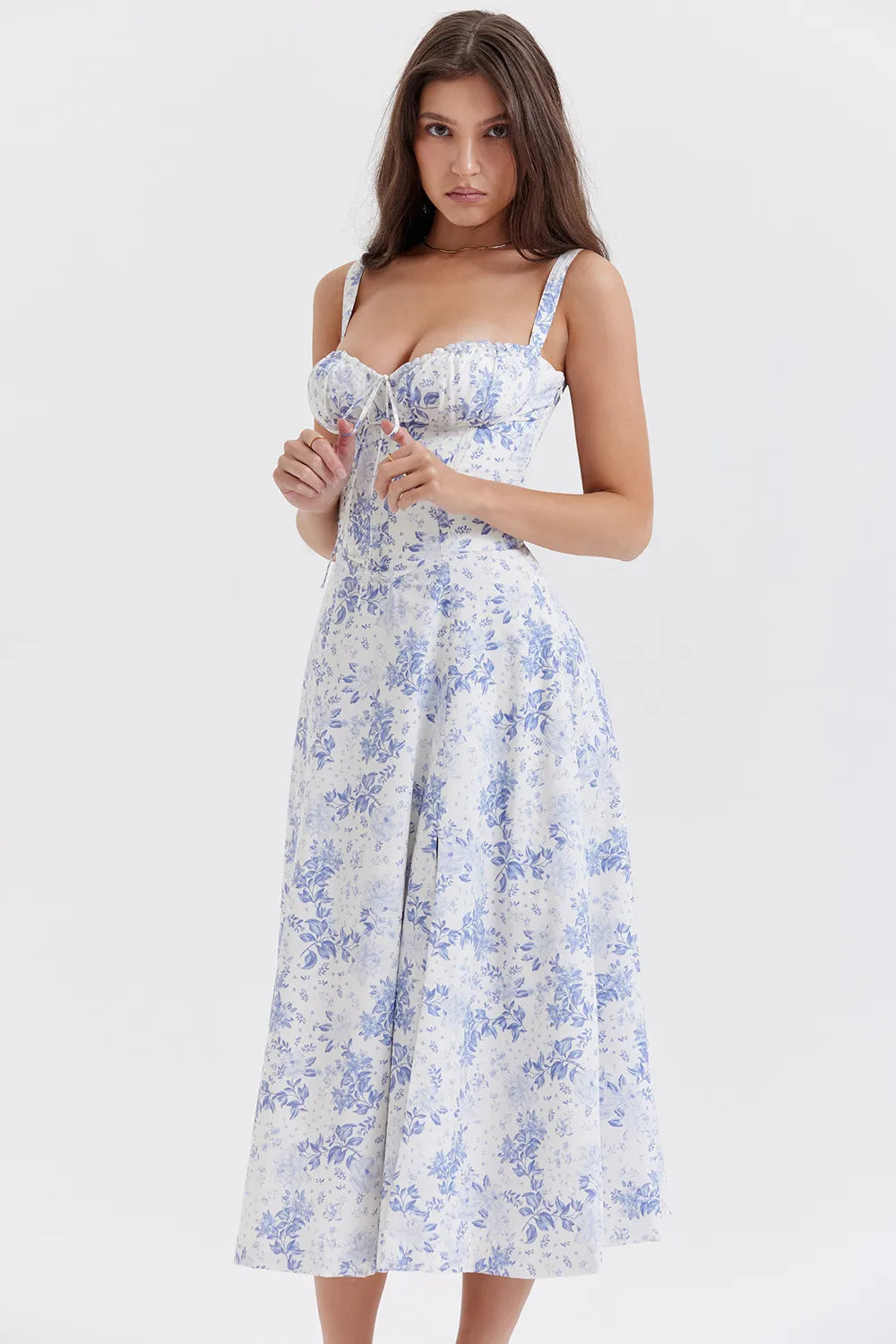 Bluebell Romance Floral Midi Dress