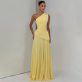 Asymmetrical One-Shoulder Maxi Dress