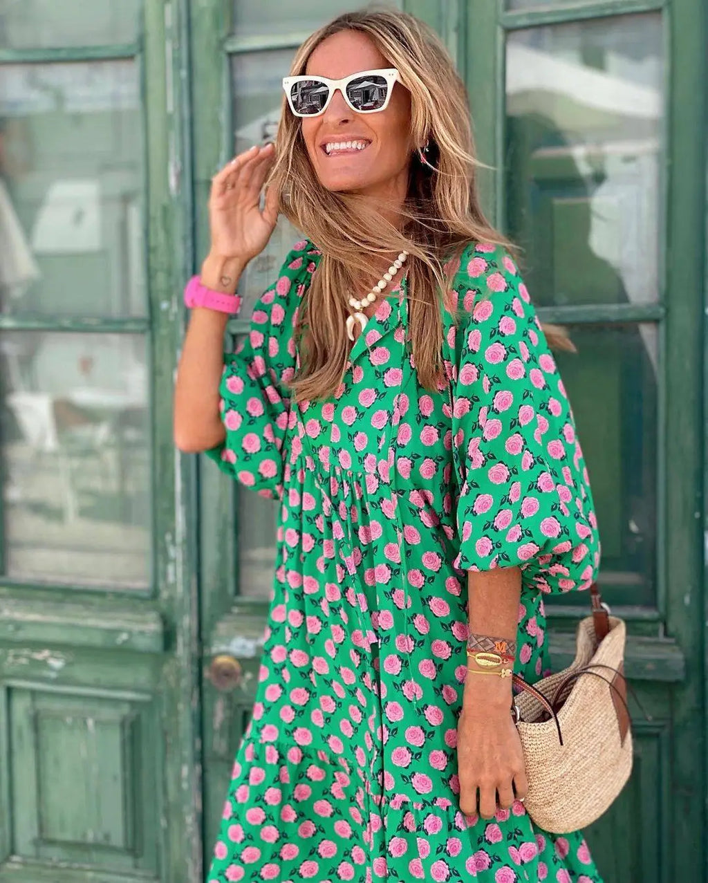 Willow Breeze Printed Maxi Dress