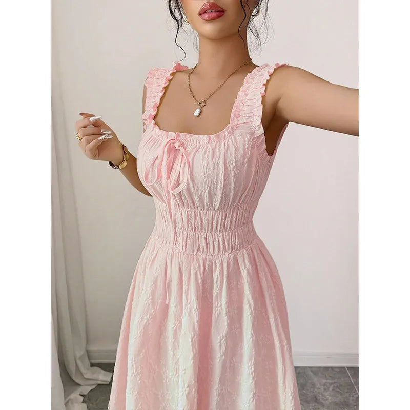 Rosalie Textured Smocked Maxi Dress