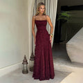 Midnight Bloom Lace Maxi Dress