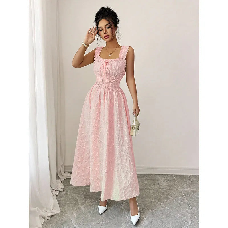 Rosalie Textured Smocked Maxi Dress