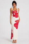 Blossom Grace Halter Maxi Dress