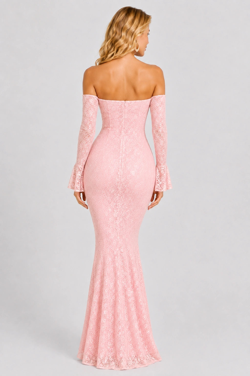 Rosalie Off-Shoulder Lace Mermaid Maxi Dress
