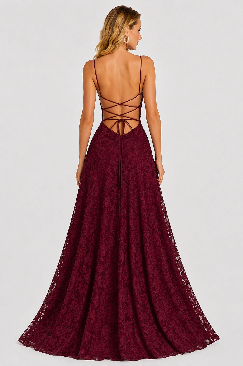 Midnight Bloom Lace Maxi Dress