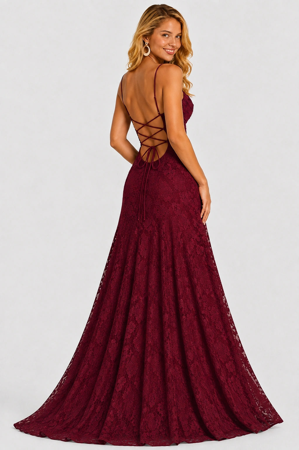 Midnight Bloom Lace Maxi Dress