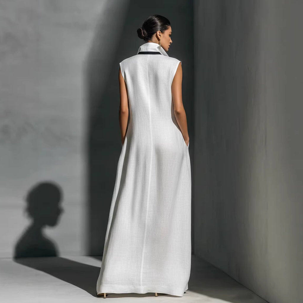 Monroe Contrast Trim Wide-Leg Jumpsuit