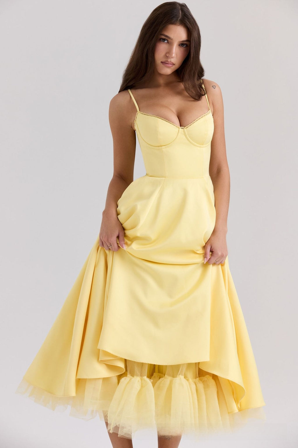 Waistband Sexy Space Girl Midi Dress - Pink