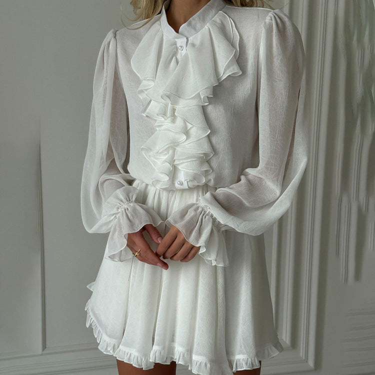 �lodie Ruffle Mini Dress