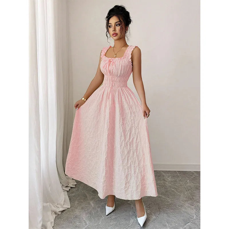 Rosalie Textured Smocked Maxi Dress