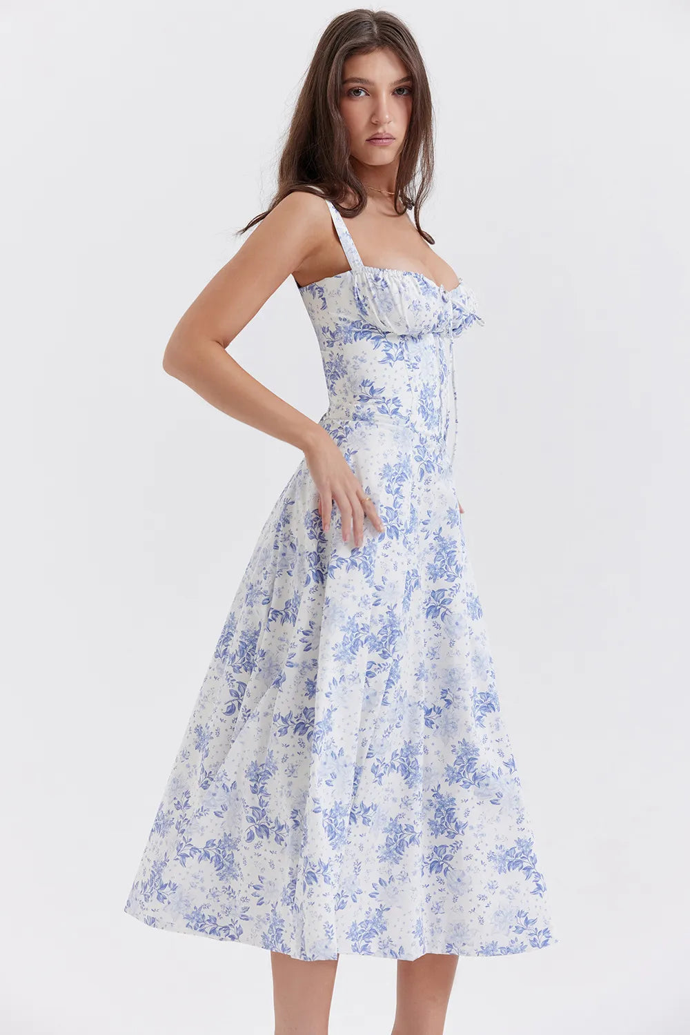 Bluebell Romance Floral Midi Dress