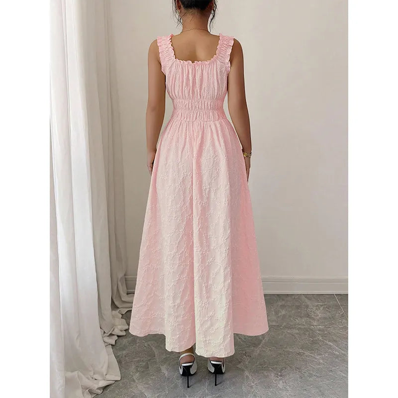 Rosalie Textured Smocked Maxi Dress