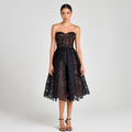 Midnight Romance Lace Midi Dress