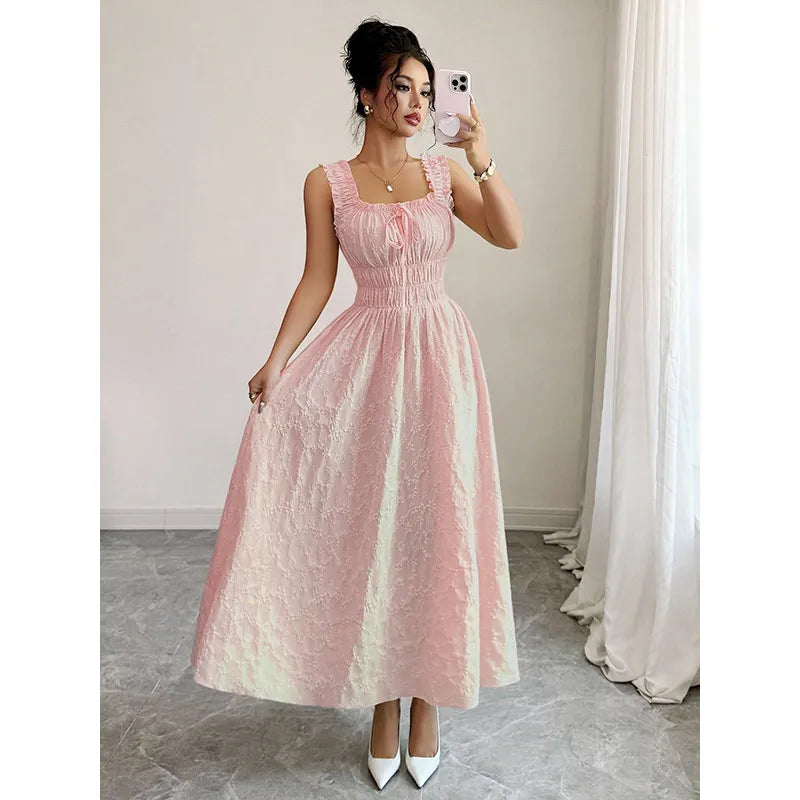 Rosalie Textured Smocked Maxi Dress