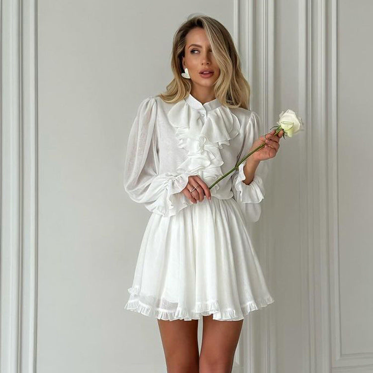 �lodie Ruffle Mini Dress