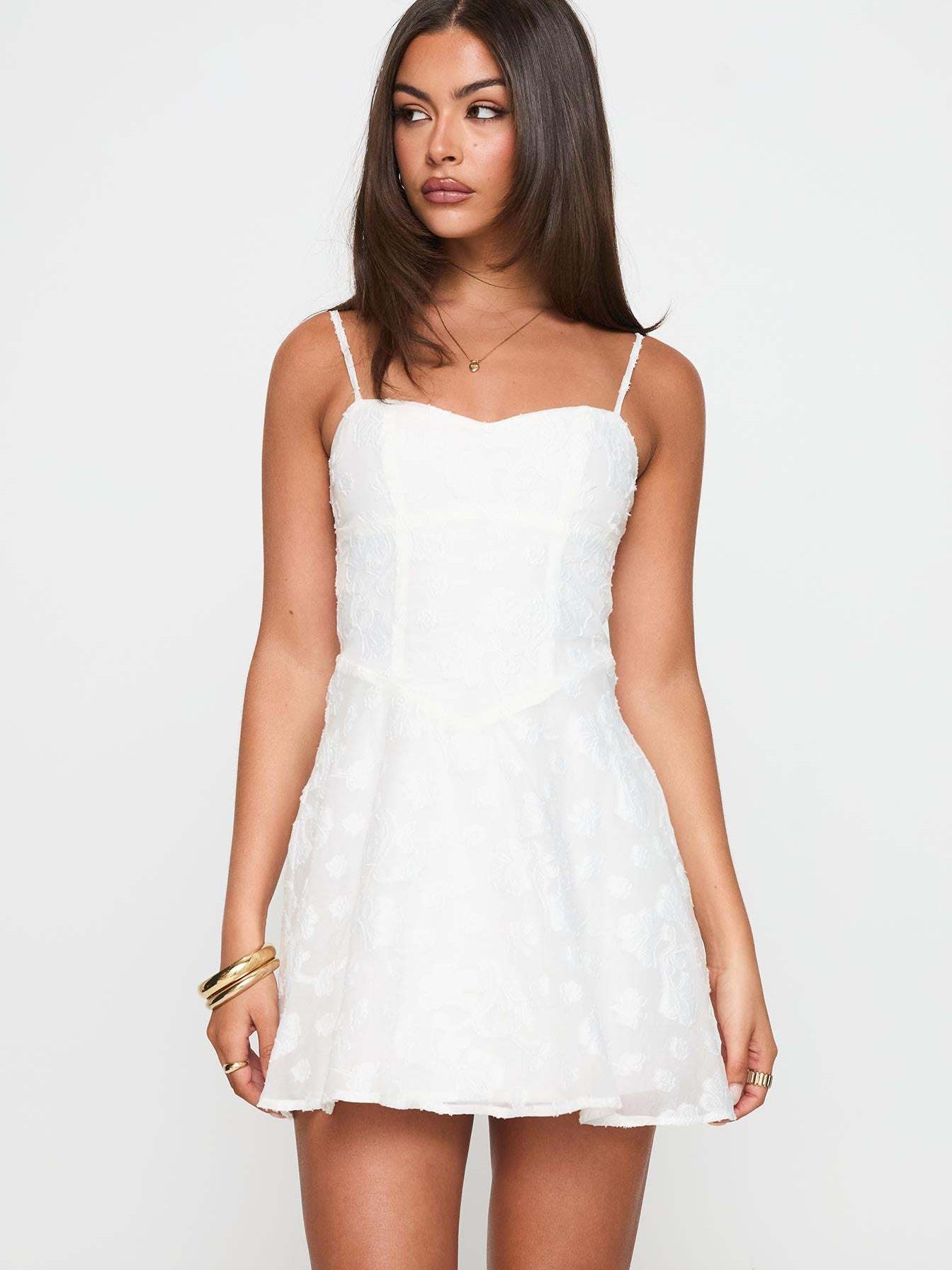Sweetheart Lace Mini Dress