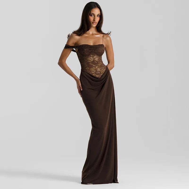 Valentina Lace Corset Maxi Dress