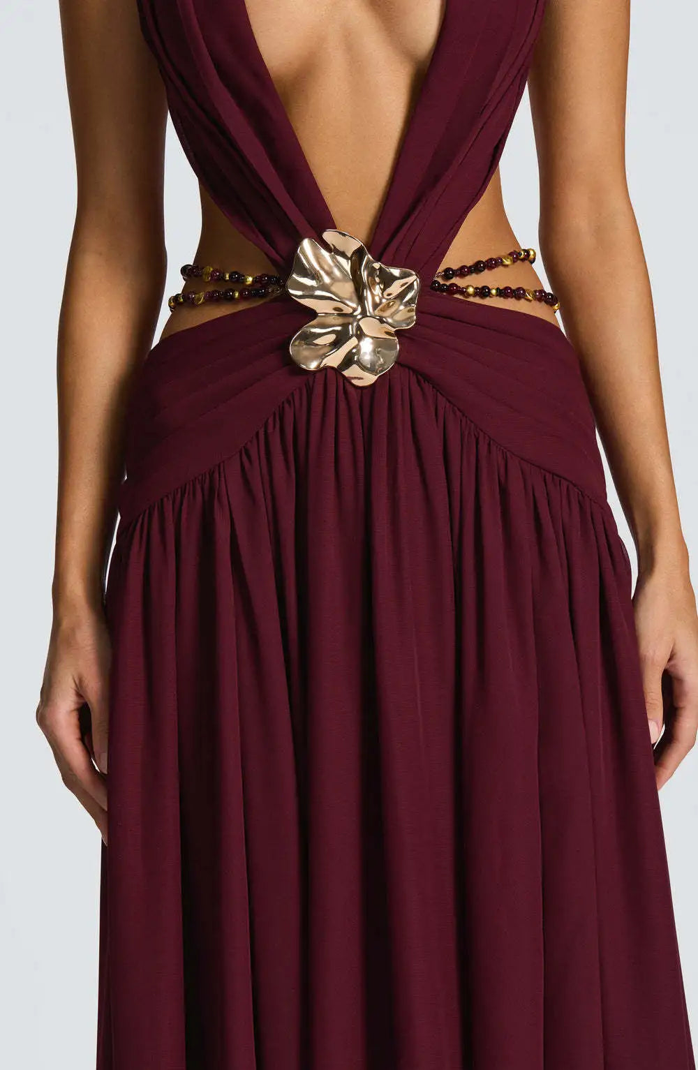 Valentina Cut-Out Halter Maxi Dress