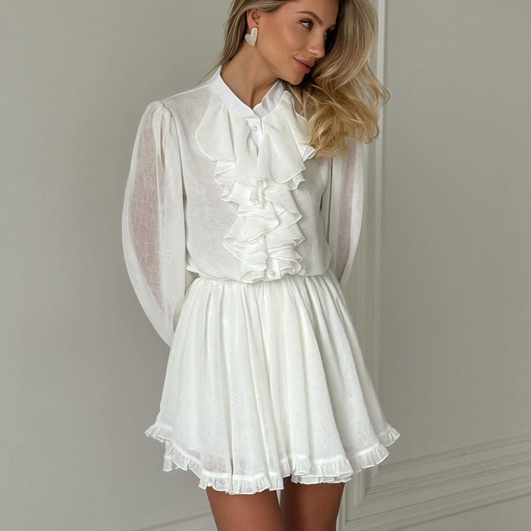 �lodie Ruffle Mini Dress