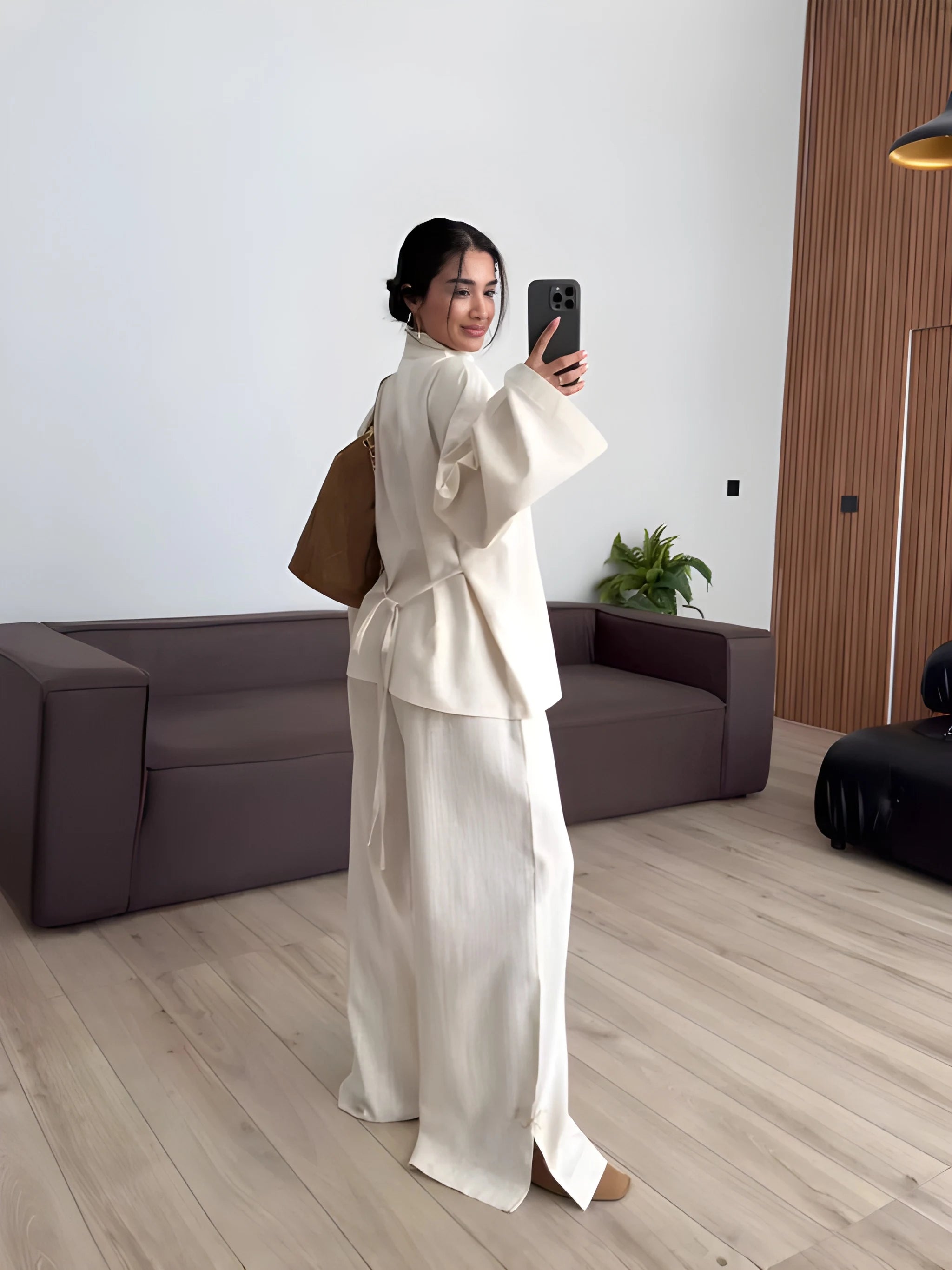 Ivory Serenity Two-Piece Lounge Set