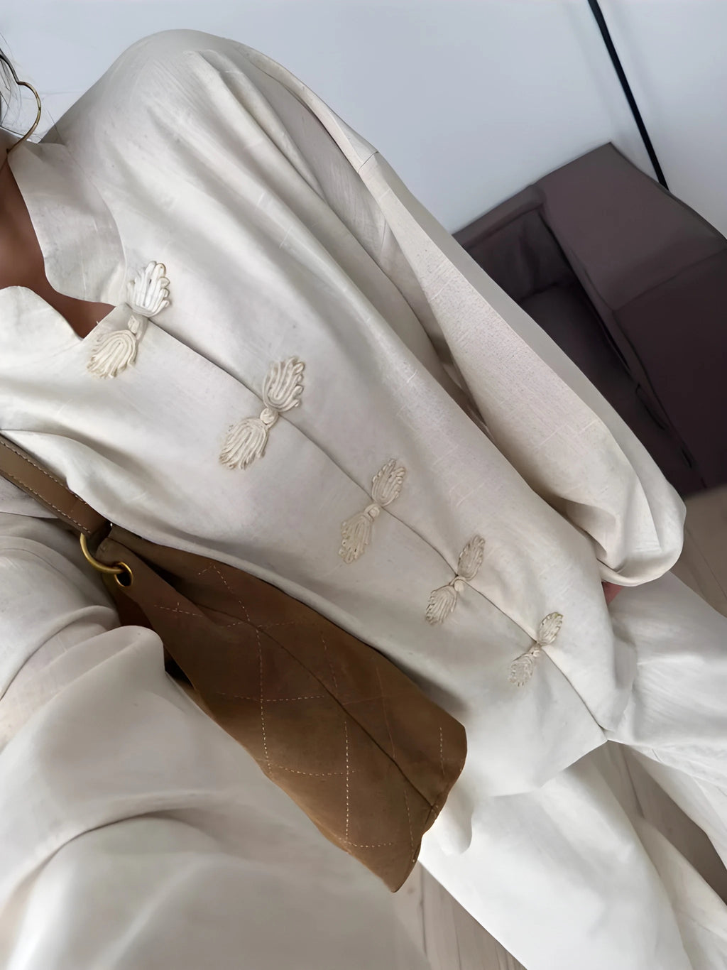 Ivory Serenity Two-Piece Lounge Set